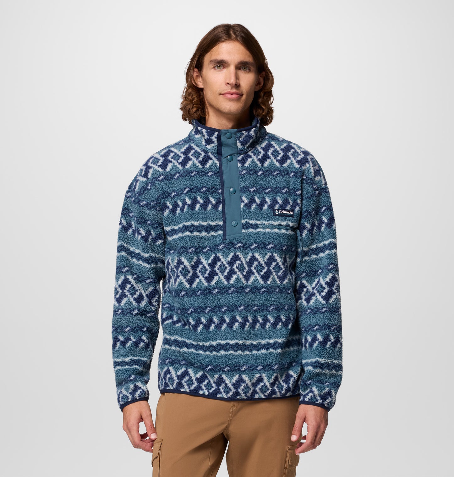 Forro polar de Columbia para hombre Helvetia™ II Printed Half Snap Fleece