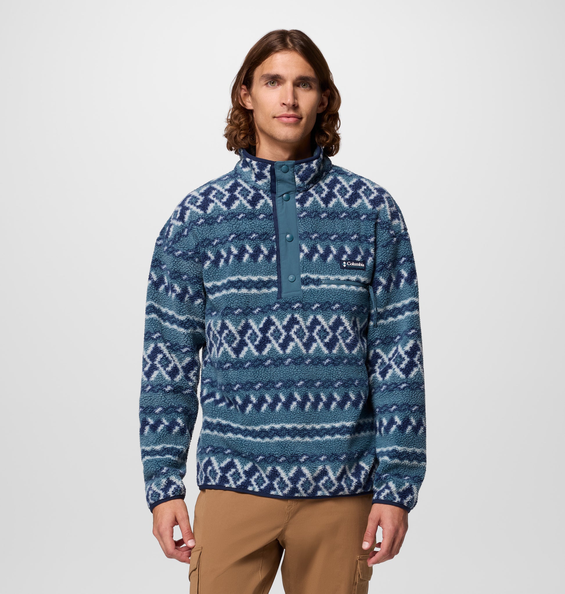 Forro polar de Columbia para hombre Helvetia™ II Printed Half Snap Fleece