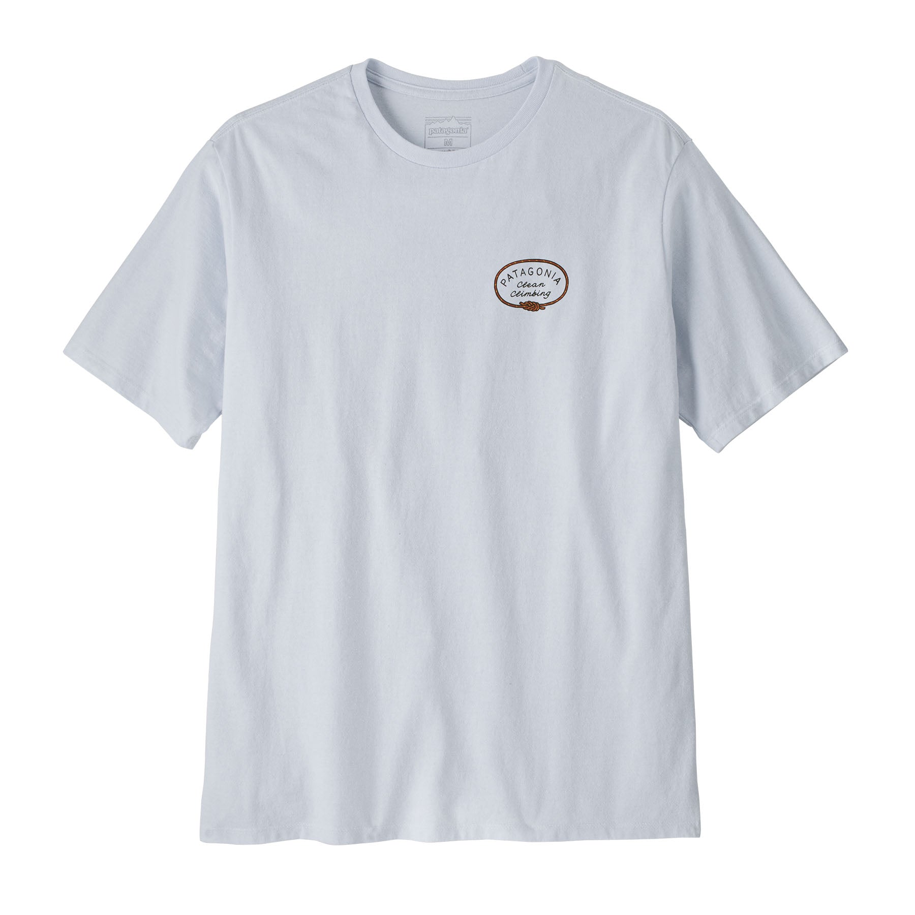 Vista frontal de la camiseta reciclada Patagonia M's Clean Climb Roots para hombre
