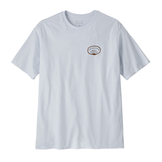 Vista frontal de la camiseta reciclada Patagonia M's Clean Climb Roots para hombre
